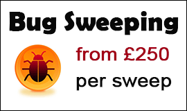 Bug Sweeping Cost in Aldershot